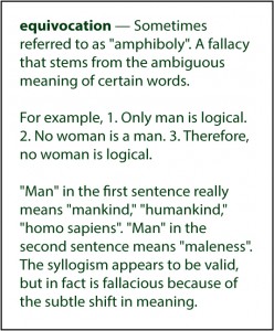 equivocation fallacy definition