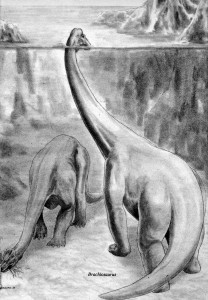 Brachiosaur submerged