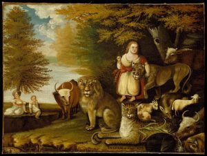 The Peaceable Kingdom painting by Edward Hicks