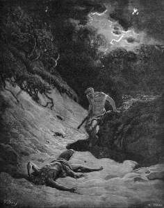 Cain kills Abel